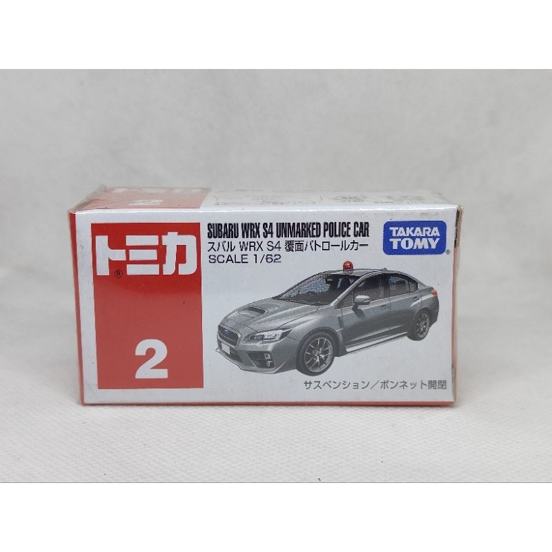 Tomica No.2 Subaru WRX S4 Unmarked Police Car