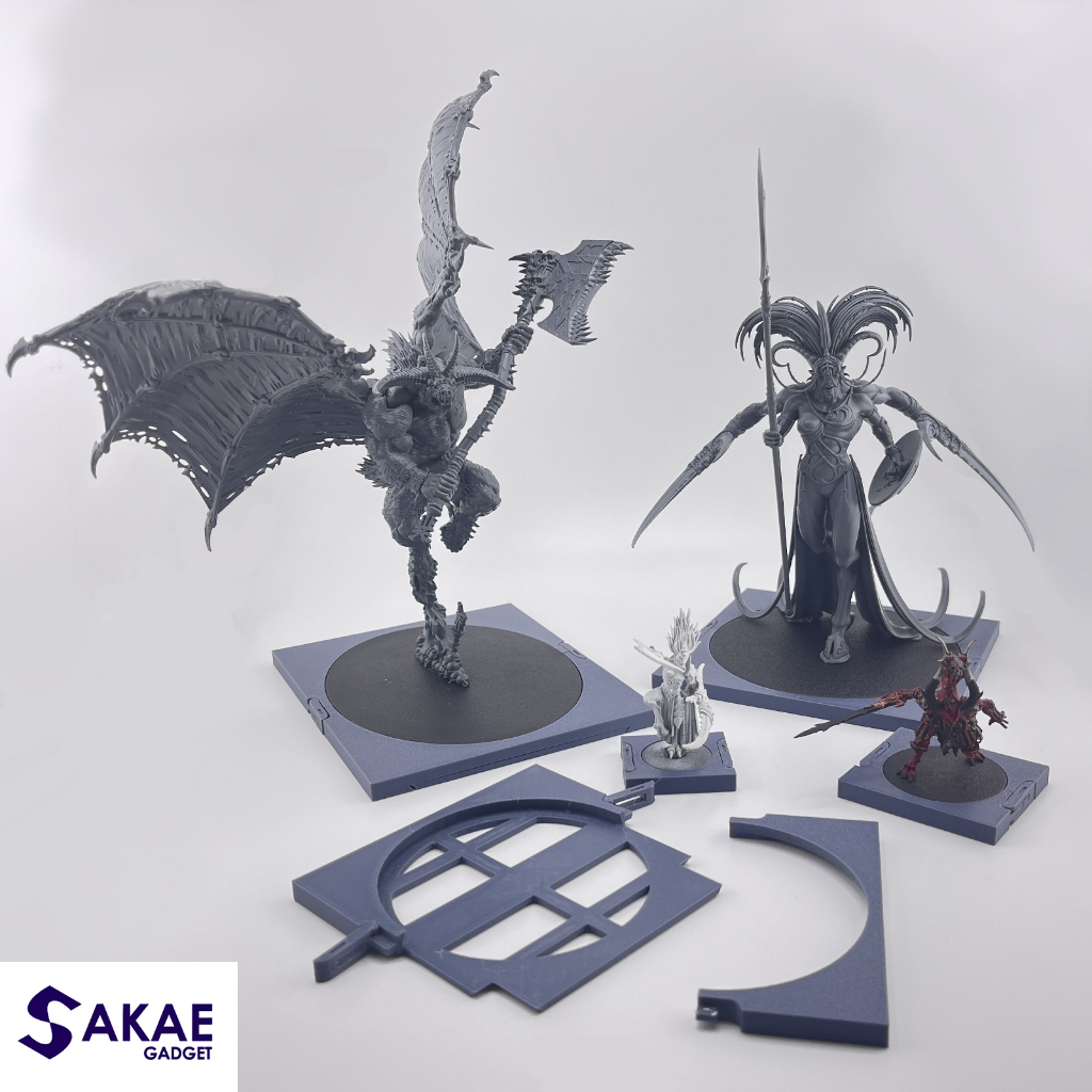 Miniature storage tray single slot with magnet ถาดสำหรับจัดเก็บโมเดลแบบล็อคฐาน1ช่อง พร้อมแม่เหล็ก Warhammer(3D printing)
