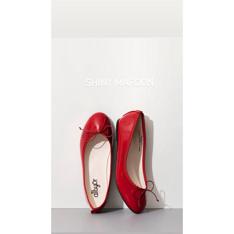 Ballet flat - Shiny maroon #allbyor