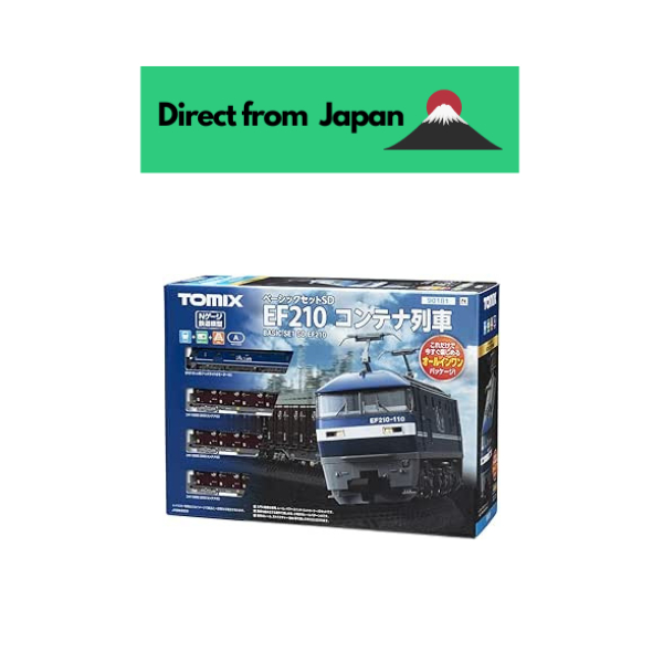 [Direct from Japan]TOMIX N Gauge Basic Set SD EF210 Container Train Set 90181 Model Train Introductory Set