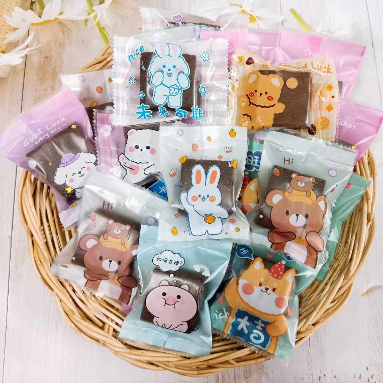 บราวนี่โฮมเมด  เซ็ท 50 ชิ้น ถุงซีลคละลาย