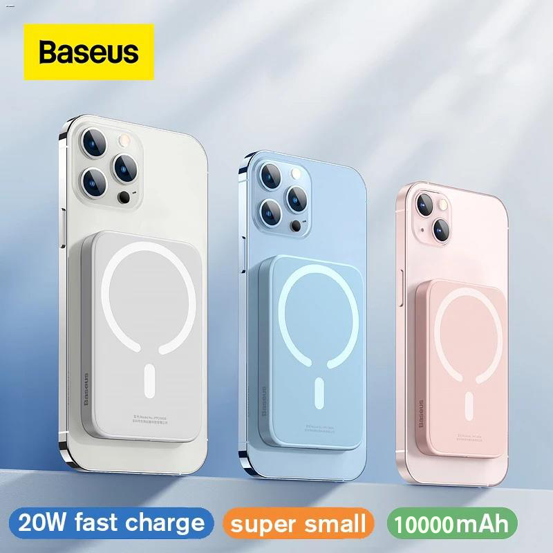 Baseus Fast Charge Power Bank  20W/30W 10000mAh พาวเวอร์แบงค์ไร้สายแม่เหล็กชาร์จเร็ว สําหรับ i 13 i14 i15 Series กันลื่น
