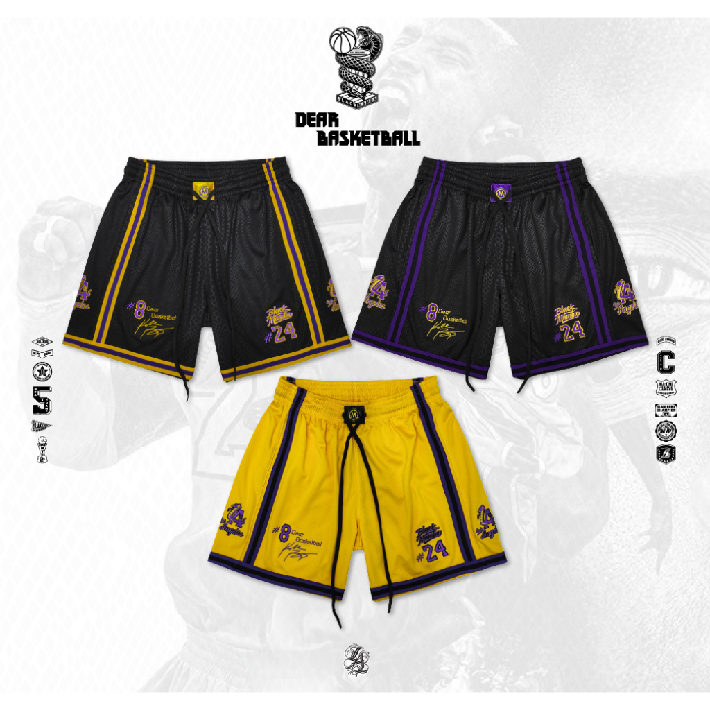 กางเกงกีฬา กางเกงบาสขาสั้น Dear Kobe  มีไซส์ใหญ่