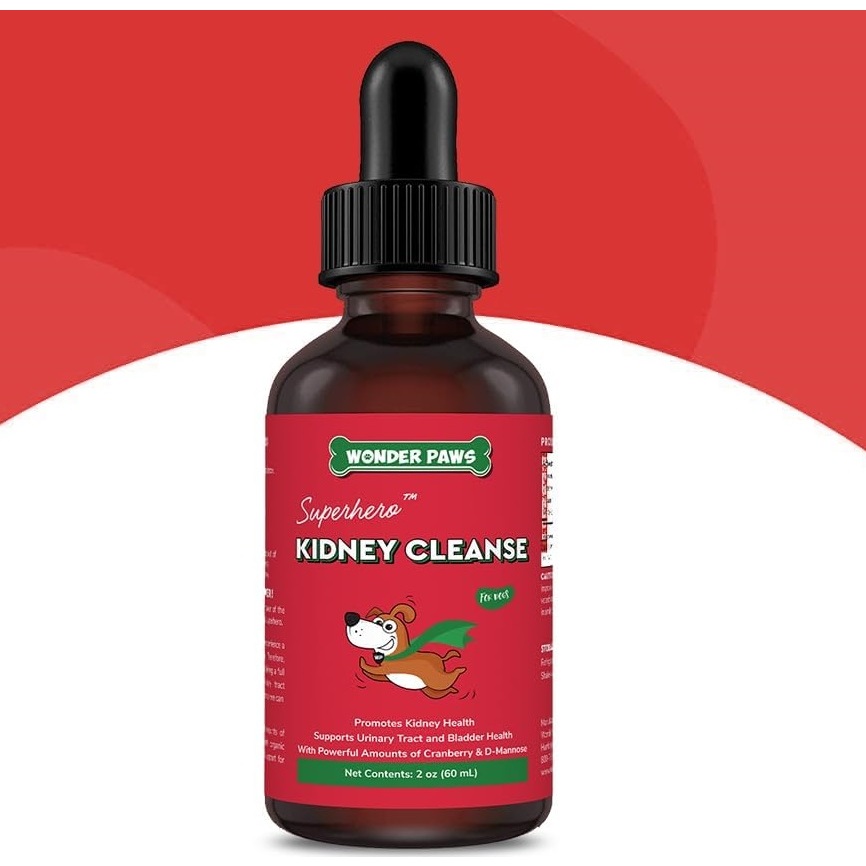 Wonder Paws Kidney Cleanse บำรุงไตสุนัข ลดของเสียในไต  ฟื้นฟูไต บำรุงทางเดินปัสสาวะ 60 ml