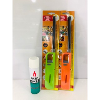 ไฟแช็คด้ามยาว พร้อมที่เติม ที่จุดไฟเอนกประสงค์ คละสี รุ่นเติ…