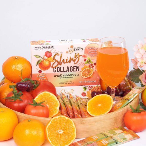 Shiny Collagen คอลลาเจนป้าจี 1กล่อง บรรจุ 10 ซอง