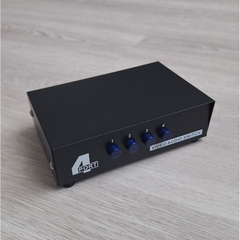 AV switch video audio in 4 out 1