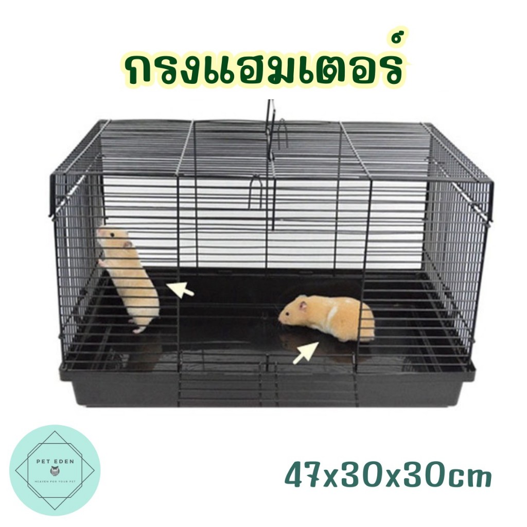 กรงแฮมเตอร์ กรงสัตว์เล็ก 47x30x30cm 59x38x32cm หนูตะเภา ไจแอนท์ กระรอก Small Pet Cage