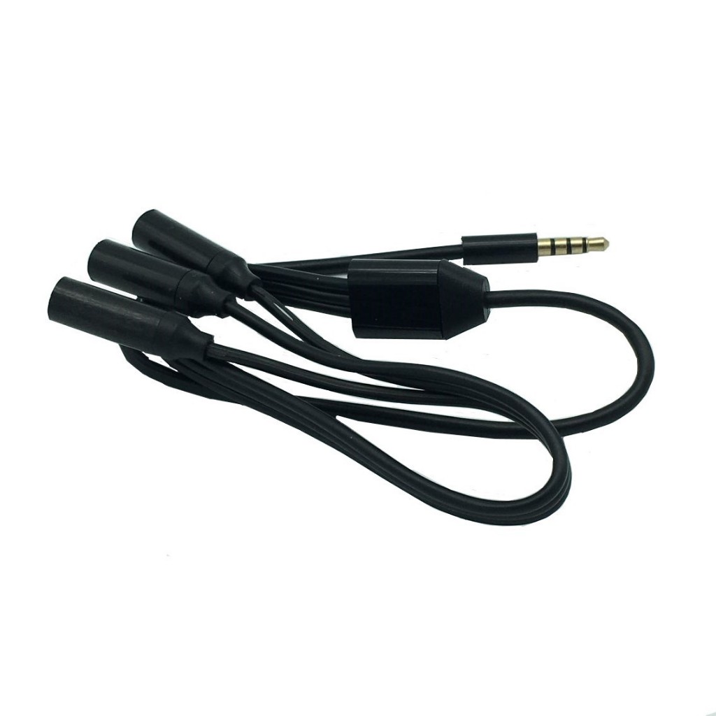 สายแยกหูฟัง 3ทาง 3.5mm (4-Pole) 3 Way Port Aux Multi Headphone Earphone Audio Splitter แต่ละช่อง รองรับ เสียงและไมค์ - รูปที่ 7