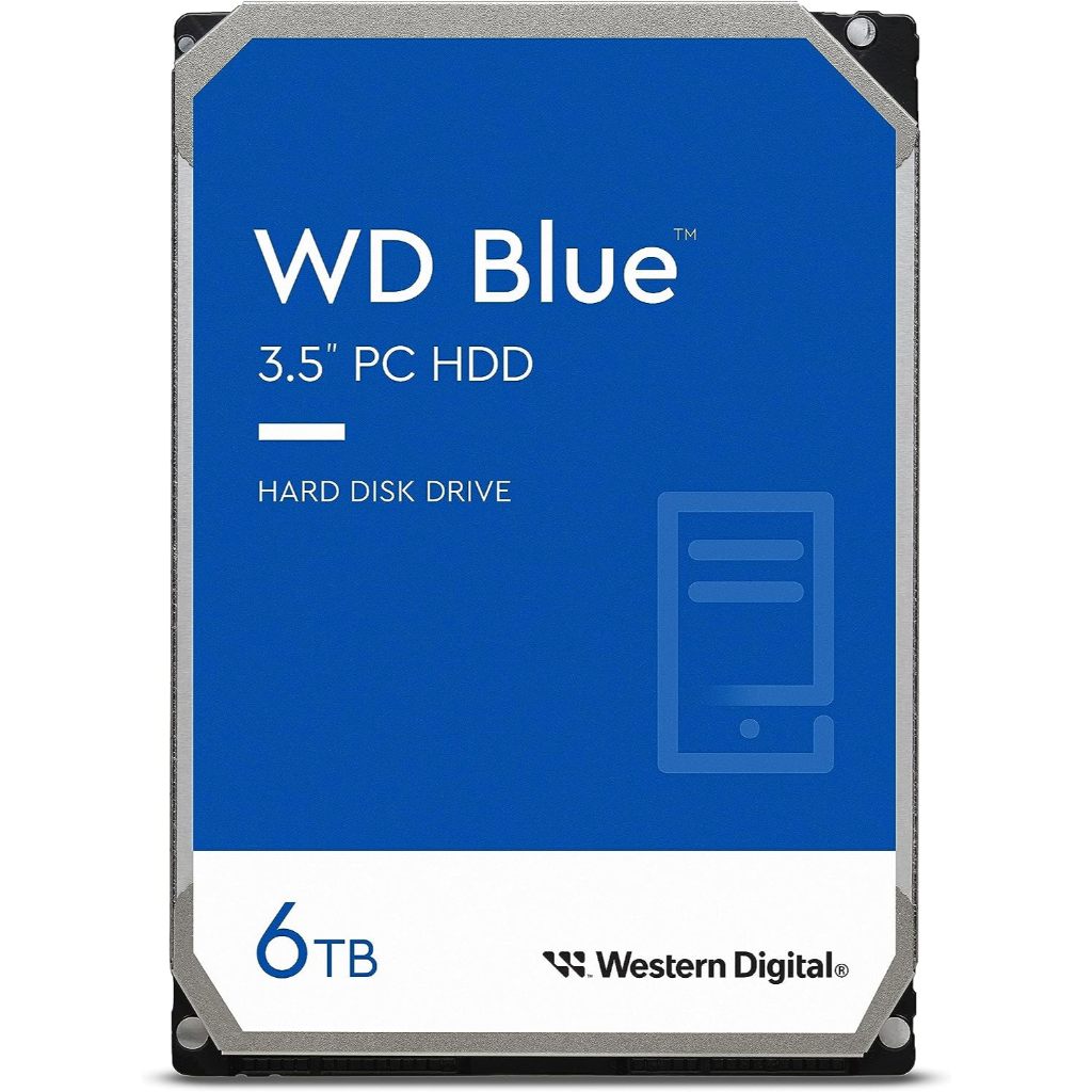 WD BLUE HDD 6TB WD60EZAX SATA 6Gb/s 256MB 3.5" (Warranty 3Y)