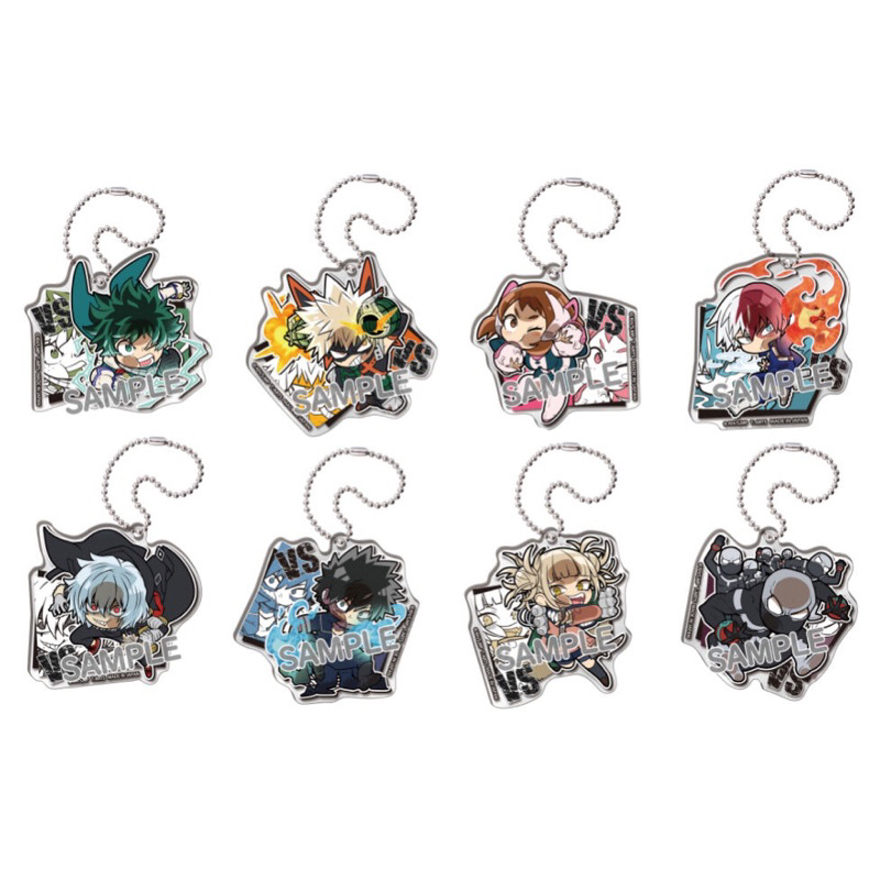 (พร้อมส่ง/ของแท้) My Hero Academia Pita! Chibi Heroes vs Villains Acrylic Key Chain