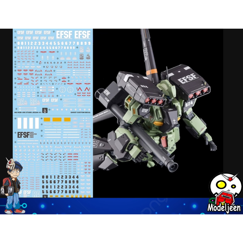 (Ghost Decal) Water Decal 167 MG1/100 RGM-89S Stark Jegan