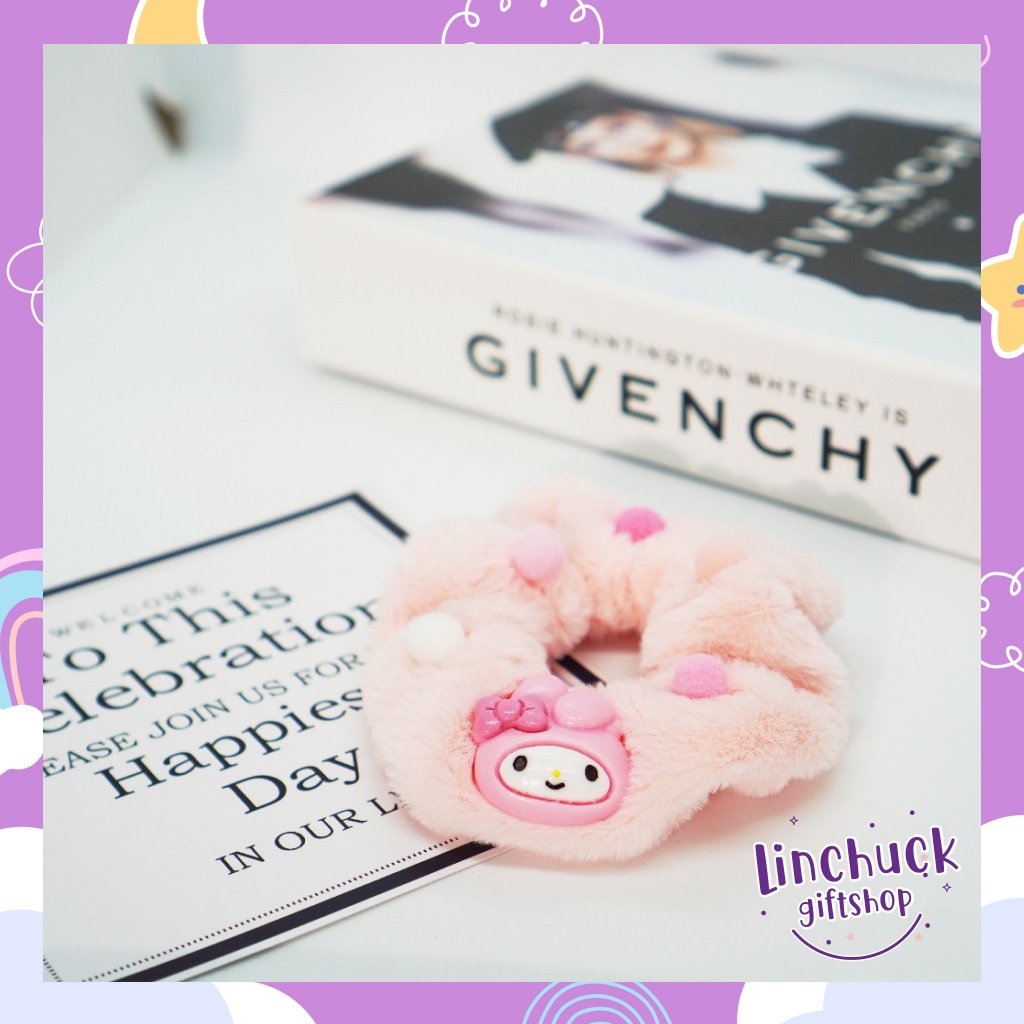 ยางรัดผมโดนัท ยางรัดผมลายการ์ตูนซานริโอ้ สไตล์ญี่ปุ่น แฟชั่นสําหรับผู้หญิง - รูปที่ 5