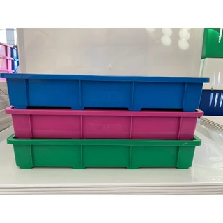 กระบะพลาสติก ลังพลาสติก ถาดกรงกระต่าย ลังใส่ของ กระบะใส่ของ ขนาด 49x65x10ซม.