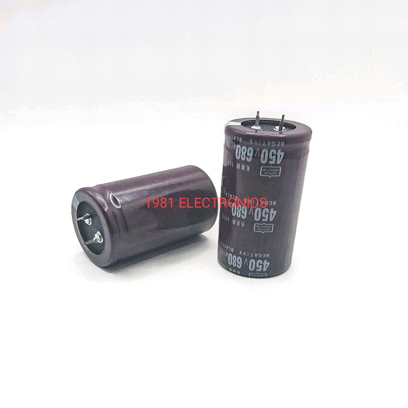 CAPACITOR 450V C680UF C680MF คาปาซิเตอร์ ระยะขา 10มิล ขนาด 35*60มิล
