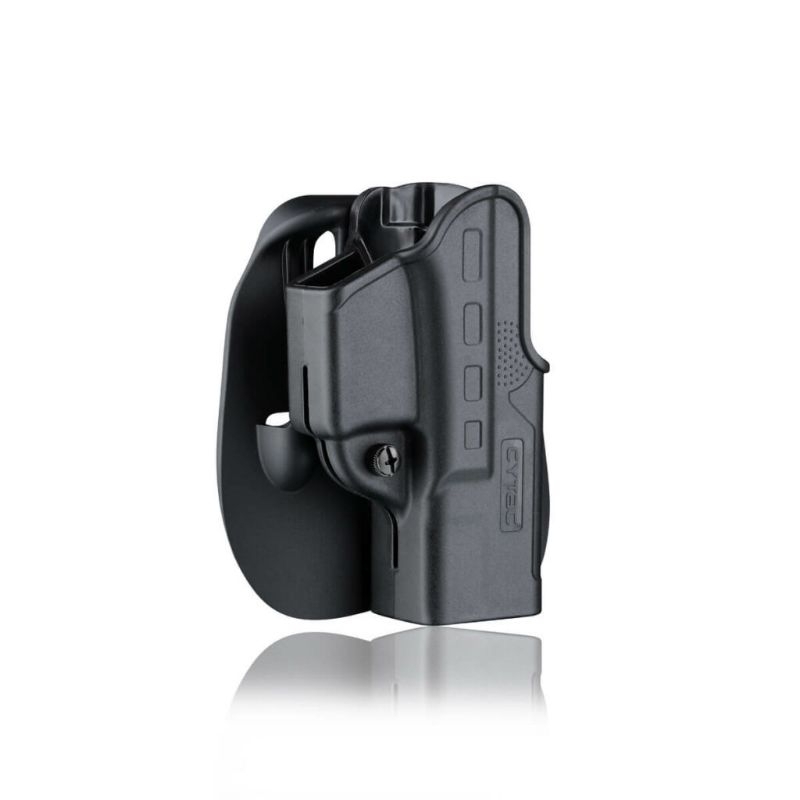 ซองโพลิเมอร์ พกขวา แบบดึงไว ไม่มีล็อค เอาไว้แข่งขัน สำหรับ G19, G23, G32 (Gen 1,2,3,4) สวยงามดึง และ