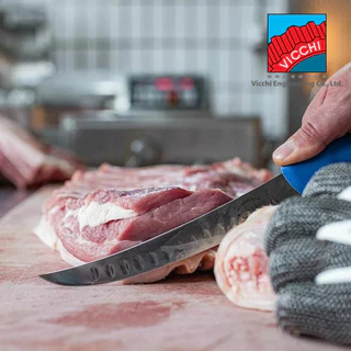 มีดหั่นสเต็ก มีดแล่เนื้อ มีดSalt Bae ยี่ห้อ F.DICK รุ่น ERGOGRIP BUTCHER KNIFE WITH KULLENSCHLIFF จากประเทศเยอรมัน