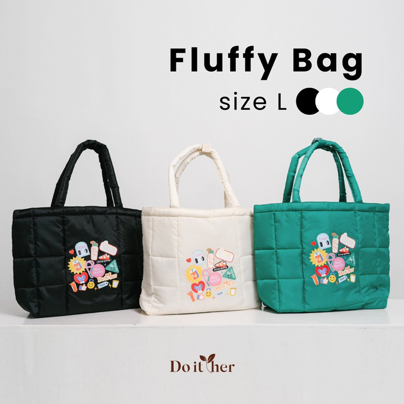 กระเป๋า Fluffy Do it her - Size L (มี 3 สี)