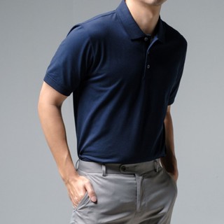era-won เสื้อโปโล แขนสั้น ทรงสลิม Polo Shirt สี Navy