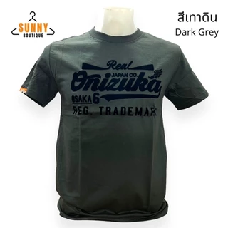 SunnyBoutique เสื้อยืด คอกลม แขนสั้น ยี่ห้อOnizuka ปักลายกำมะหยี่ คละลายสวยๆ ใส่สบาย Cotton 100%