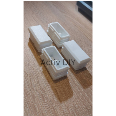 ฝาปิดท่อเหลี่ยม 1'' x 2'' สวมใน ห่อ4ตัว