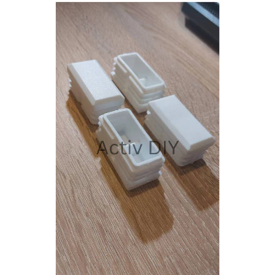 ฝาปิดท่อเหลี่ยม 1'' x 2'' สวมใน ห่อ4ตัว