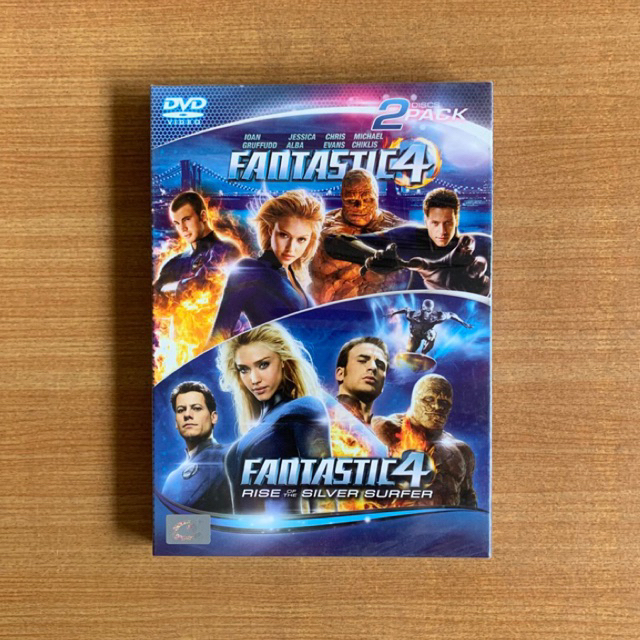 DVD : Fantastic Four ภาค 1 + 2 Rise of the Silver Surfer [มือ 1] Chris Evans / Jessica Alba / ดีวีดี