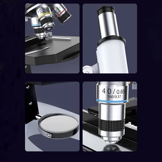กล้องจุลทรรศน์ 3000X กำลังขยายสูง High microscope การทดลองวิทยาศาสตร์ชีวภาพของโรงเรียน การสังเกตจุลินทรีย์