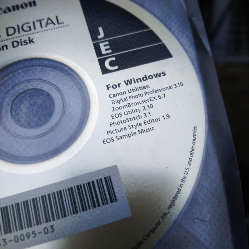แผ่น CD ลง driver โปรแกรม กล้อง CANON