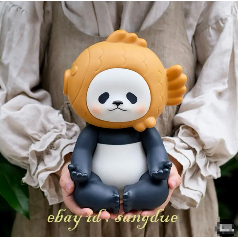 [Pop Mart 0002] เหลือตัวสุดท้ายพร้อมส่ง!! Limited Panpan Taiyaki นั่งสมาธิ ตัวใหญ่ - Planet Bear , Art Toy , อาร์ททอย