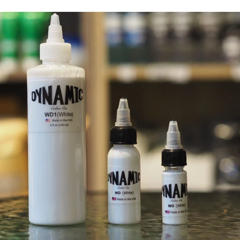 หมึกสัก DYNAMIC INK WD1 สีขาว แบ่งขาย 10ml. / 15 ml. 30ml.แท้100% [พร้อมส่งจาก กทม.]