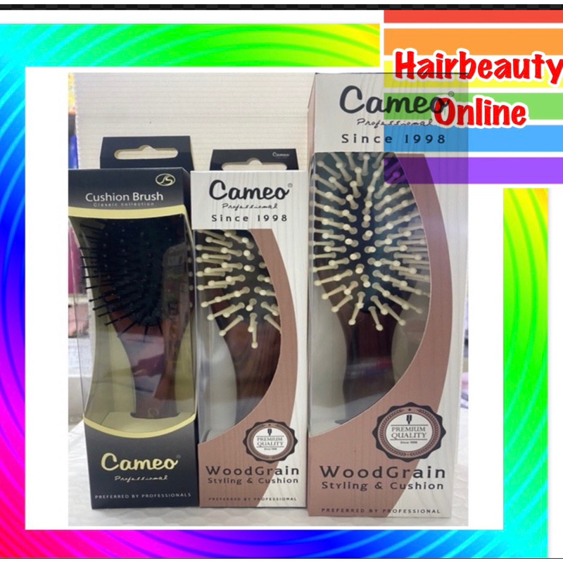 หวี แปรง  Cameo  Brush เน้นคุณภาพของวัสดุเป็นอย่างดี แปรงหวีผม เกล้าผม