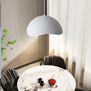 Ceiling lamp ร้านอาหารนอร์ดิกโคมระย้าที่ทันสมัยเรียบง่ายสร้างสรรค์จานบินโคมไฟเกาะออกแบบโต๊ะรับประทานอาหารบาร์คาเฟ่โคมไฟ