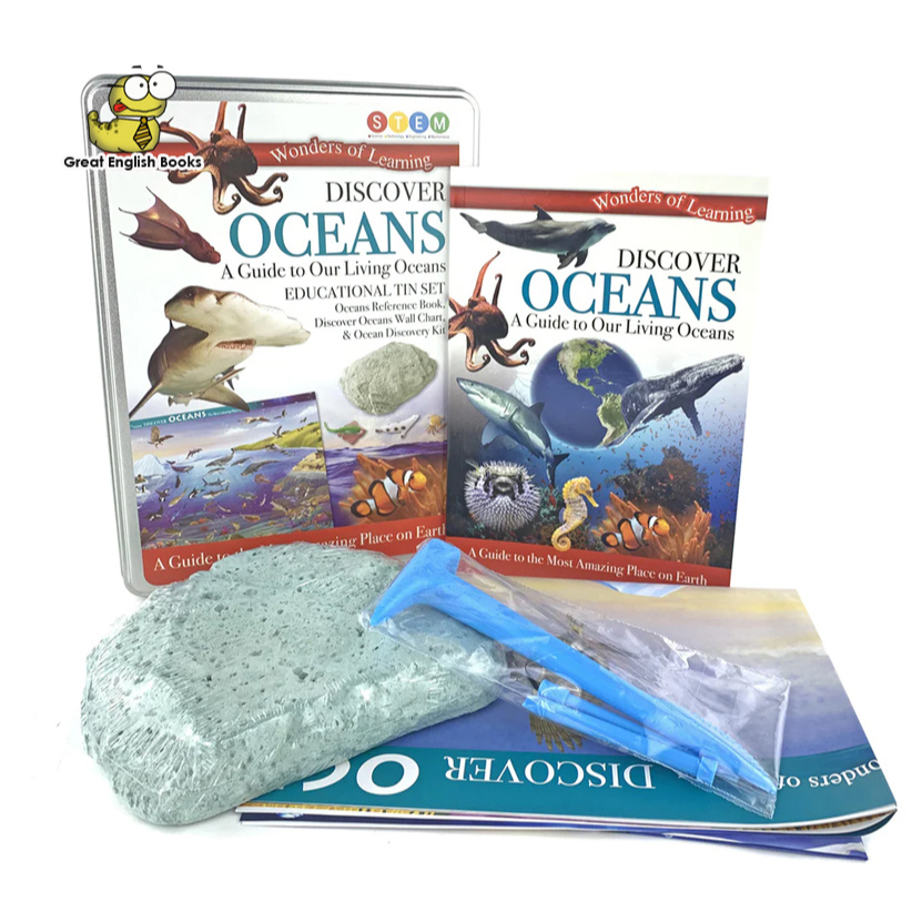พร้อมส่งชุด kit *ลิขสิทธิ์แท้* The STEM-based Discover Oceans tin set  เกี่ยวกับมหาสมุทร