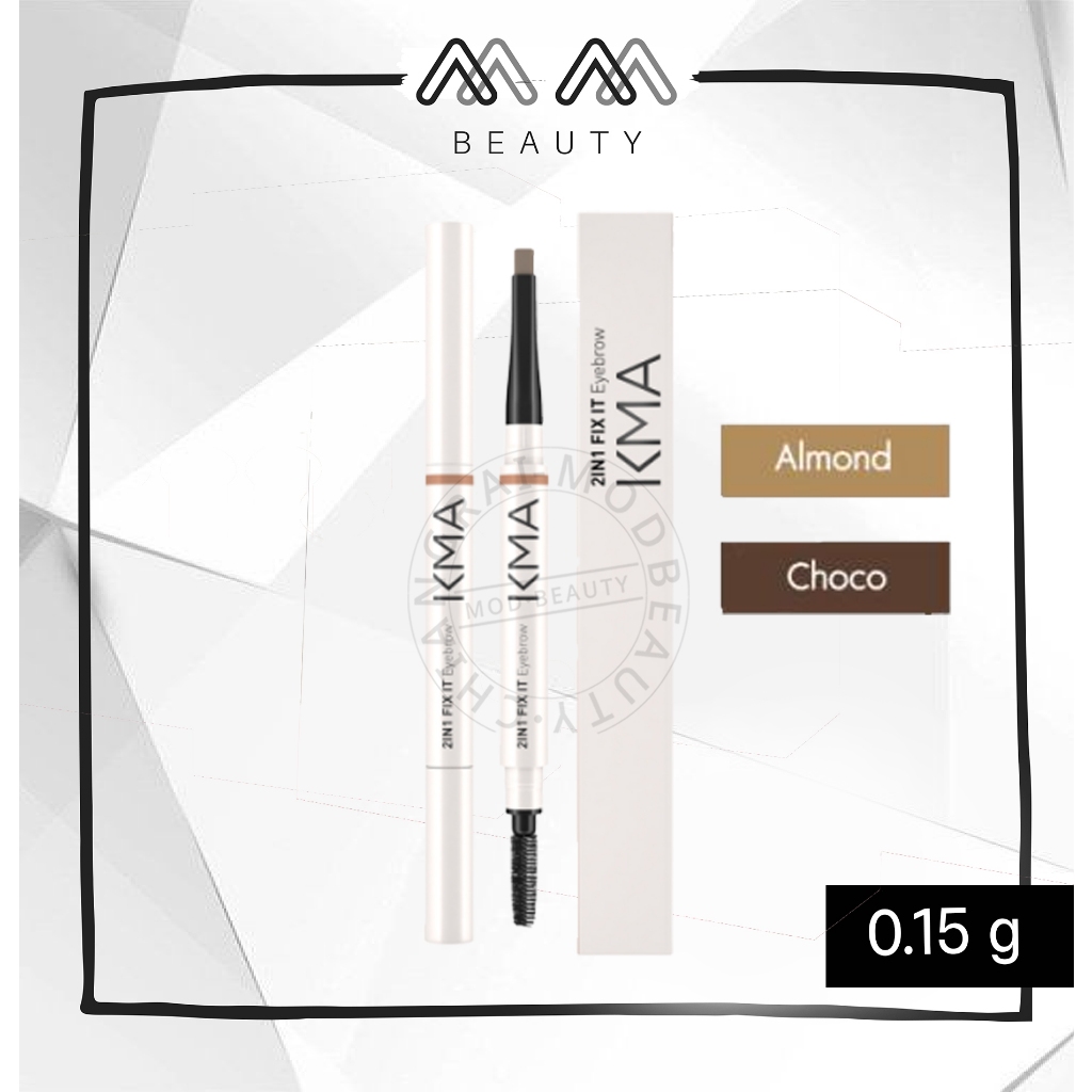 KMA ดินสอเขียนคิ้ว ติดทน 2IN1 FIX IT EYEBROW (โฉมใหม่)