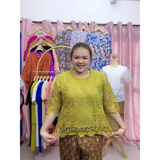 เสื้อลูกไม้ อก42-56 เสื้อคนแก่ เสื้อผ้า ผู้ใหญ่ รุ่น4205-5605ดาวกระจาย