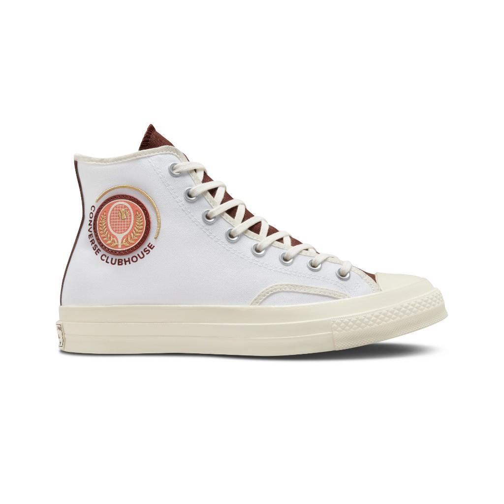 CONVERSE รองเท้าผ้าใบ SNEAKER คอนเวิร์ส CHUCK 70 CONVERSE CLUBHOUSE ขาว/แดง - A05681CU_U3WTRE UNISEX