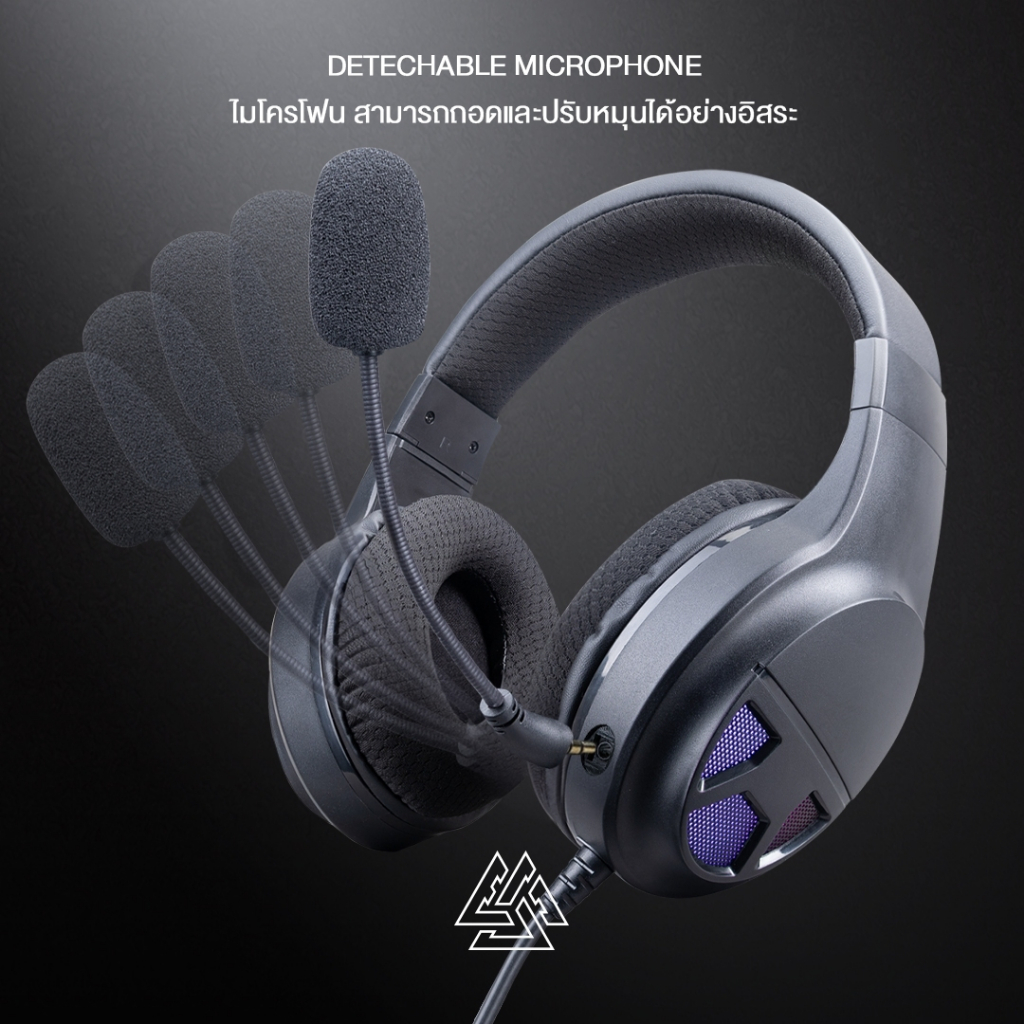 [ประกัน 1 ปี ] EGA TYPE-GH1 PRO หูฟังเกมมิ่ง ใรซอฟต์แวร์เสียงเสมือน 7.1 และไฟ LED USB 2.0