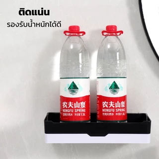 Naju ชั้นวางของติดผนัง ไม่ต้องเจาะผนัง ชั้นวางของในห้องน้ำ มีรูระบายน้ำ วางของในห้องน้ำ ที่วางของในห้องน้ำ bathroom rack