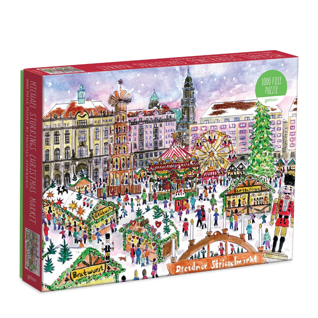 จิ๊กซอว์ 1,000 ชิ้น ลายMichael Storrings Christmas Market 1000 Piece Puzzle