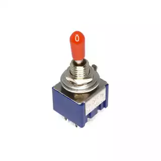 สวิทช์โยก Toggle Switch 3 ตำแหน่ง 6 ขา ON-OFF-ON (มีล็อคตรงกลาง) รุ่น MTS-203