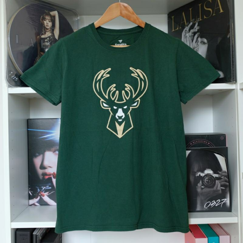 เสื้อยืด NBA, Milwaukee Bucks Giannis Antetokounmpo มือสองของแท้
