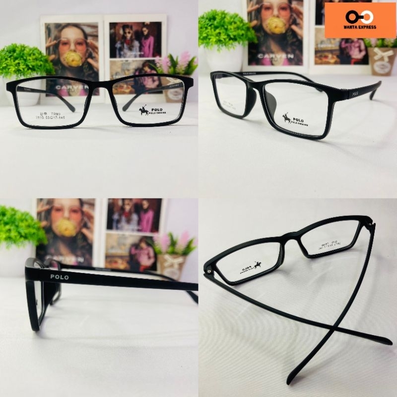 กรอบแว่นผู้ชาย ยืดหยุ่น POLO 2041 2815 7008 7009 ตัดแว่น สายตาสั้น แว่นกรองแสง บลูบล็อก ออโต้ สั่งตัดเลนส์ หน้าใหญ่
