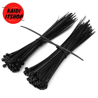 สายรัด Cable Tie สำหรับจัดเก็บสายไฟไห้เรียบร้อย และอื่นๆ (มีความยาวไห้เลือกตั้งแต่ 4/6/8/10/12/14 นิ้ว) แพ็ค 100 ชิ้น