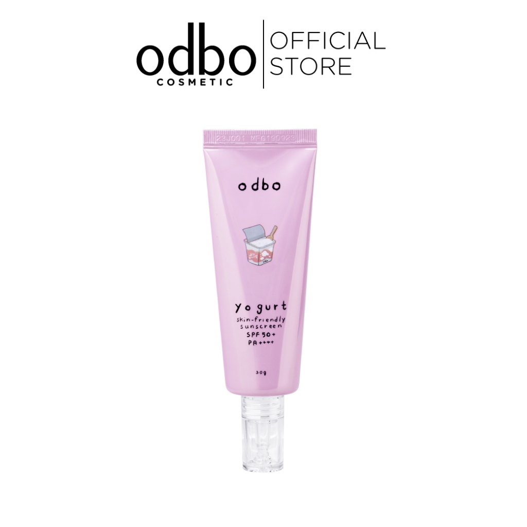 ODBO YOGURT SKIN-FRIENDLY SUNSCREEN SPF50+ PA++++ ODX03 #กันแดดโยเกิร์ต เกลี่ยง่าย ซึมไว