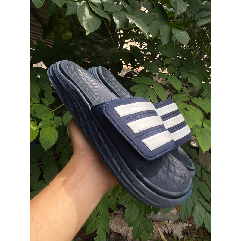 Adidas DURAMO SL SLIDES Navy-Blue/White Sandals