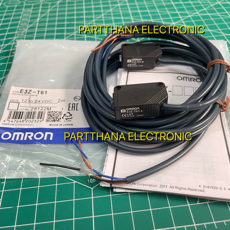 E3Z-T61 (NPN ) 1ชุด มี 2ตัว ตัวรับ-ตัวส่ง (E3Z-T61-D+E3Z-T61-L) NEW❗️พร้อมส่งในไทย🇹🇭
