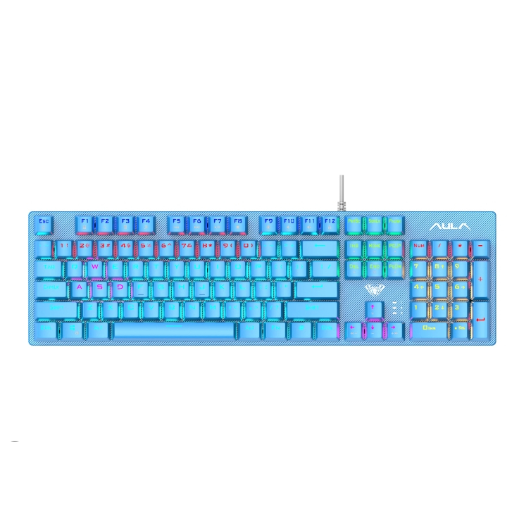 KEYBOARD AULA S2022 BIUE - BLUE-SWITCH สินค้ารับประกัน 2 ปี