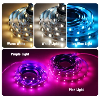 USB หลายสี ไฟเส้น LED 2835 5V นำไฟตกแต่ง ไฟปีใหม่ ไฟเส้นสายยาว ไฟติดห้อง ยืดหยุ่น เปลี่ยนฟรี มี 9 สี ให้เหลือก 5M/ 10M