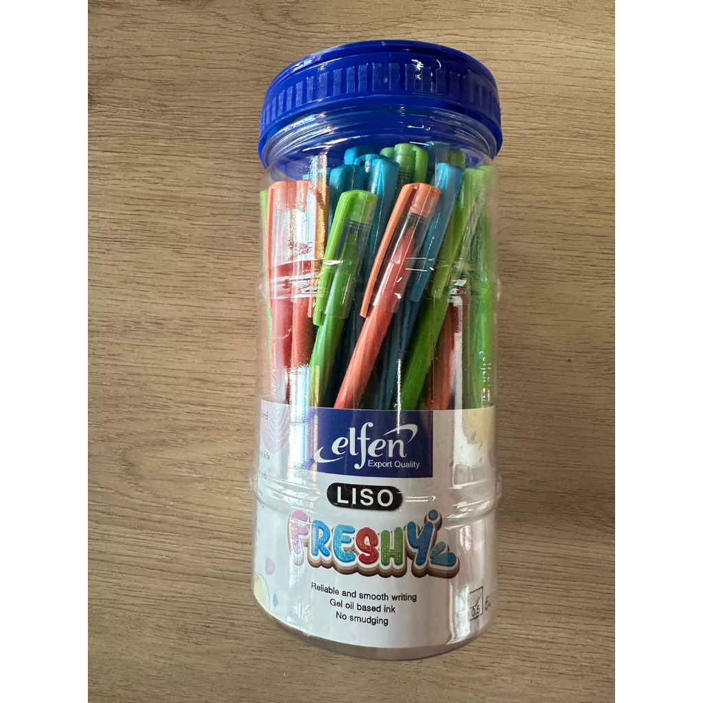 ปากกา elfe Liso Freshy หมึกสีน้ำเงิน 0.5 มม. ( 1*50 ด้าม )